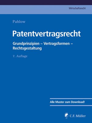 cover image of Patentvertragsrecht